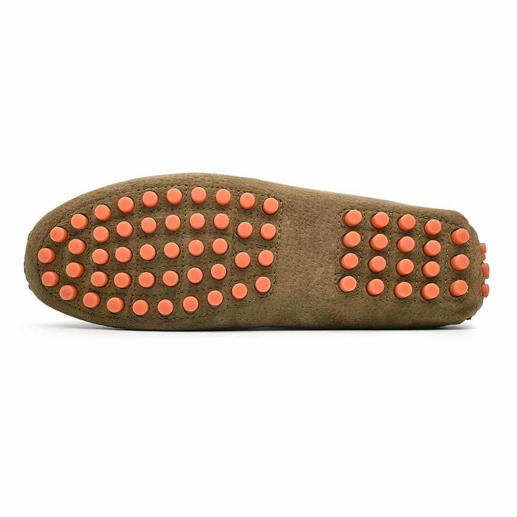 Mocassins souples antidérapantes en daim pour homme