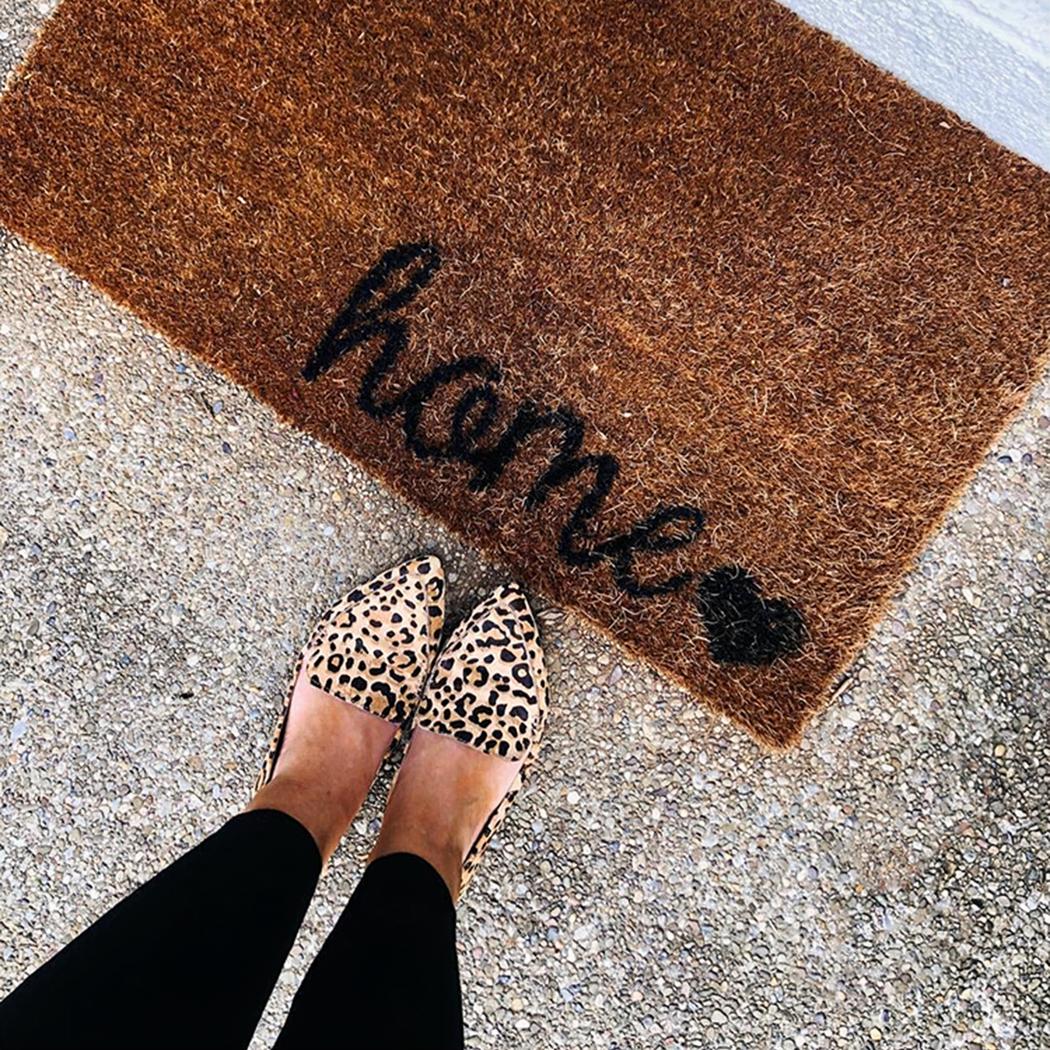 Mocassins pointus pour femmes velours imprimé léopard