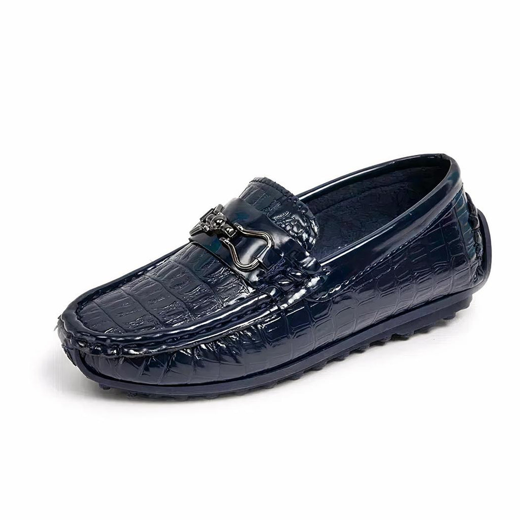 Mocassins polyvalents en cuir vernis pour garçons