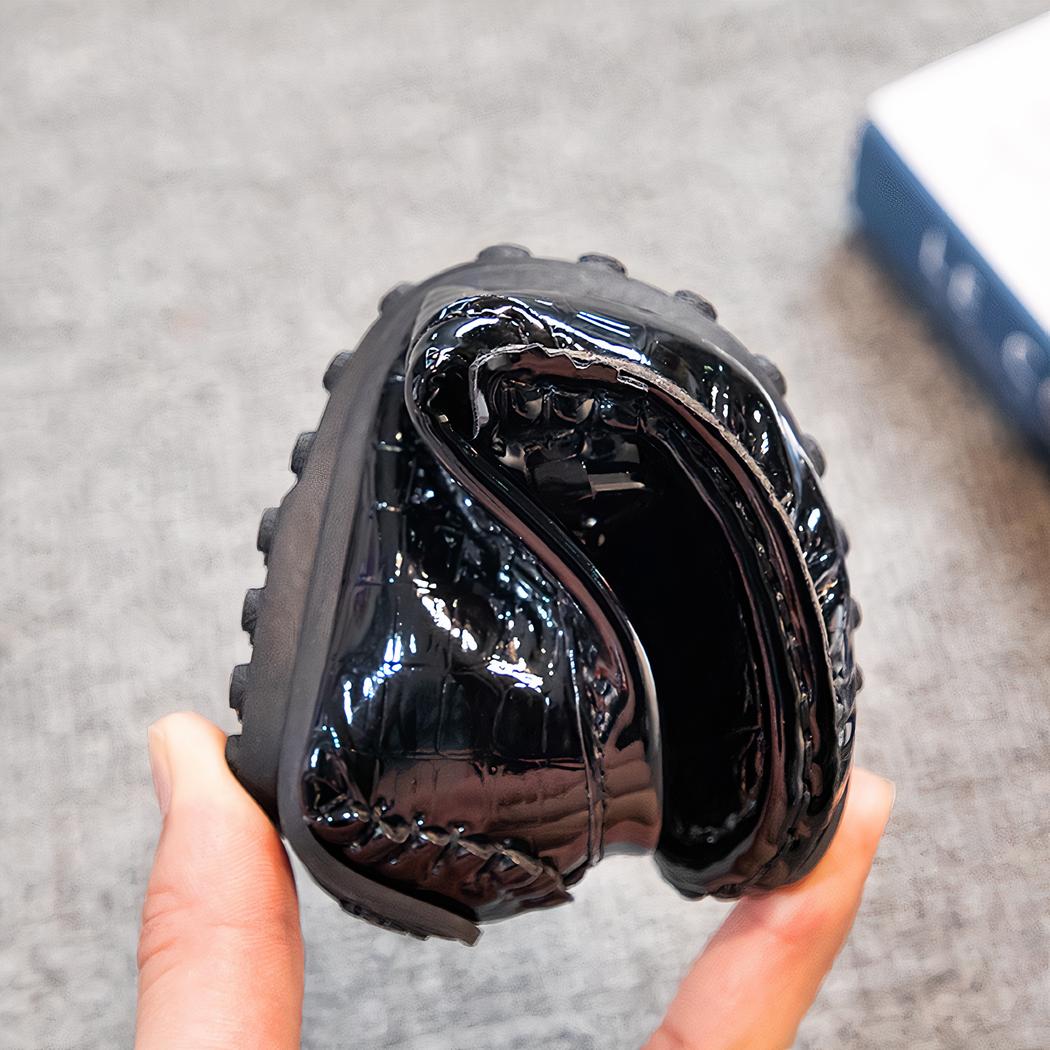 Mocassins polyvalents en cuir vernis pour garçons
