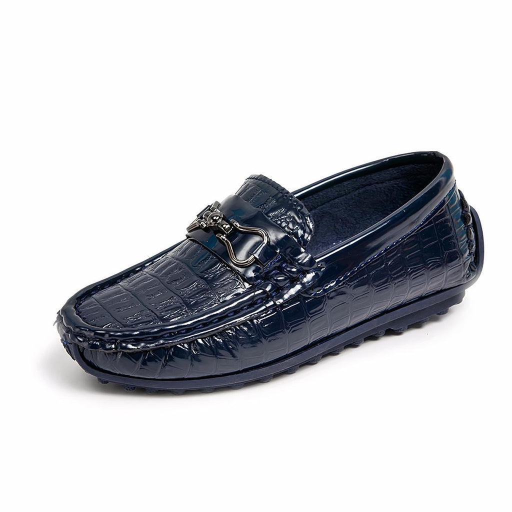 Mocassins polyvalents en cuir vernis pour garçons