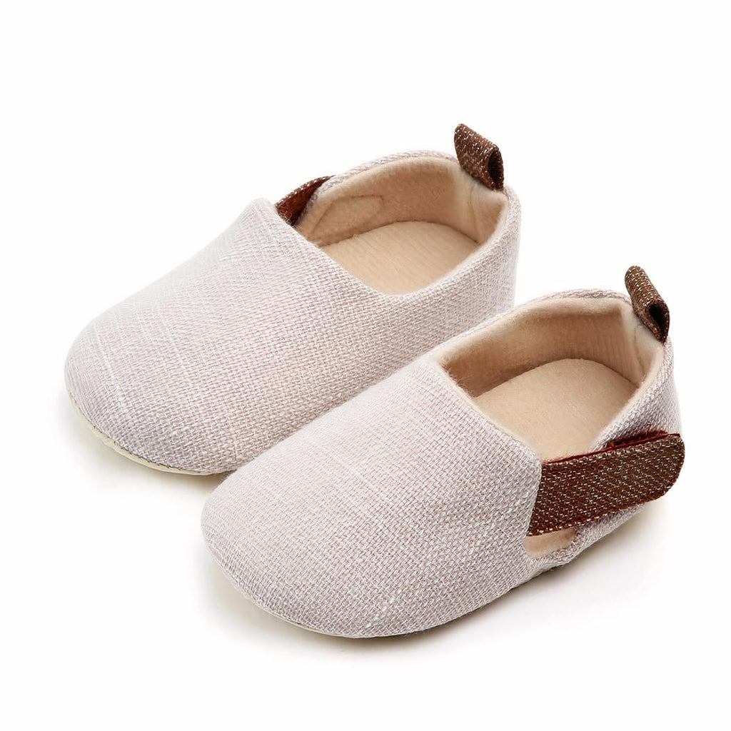 Mocassins premiers pas en coton pour bébé