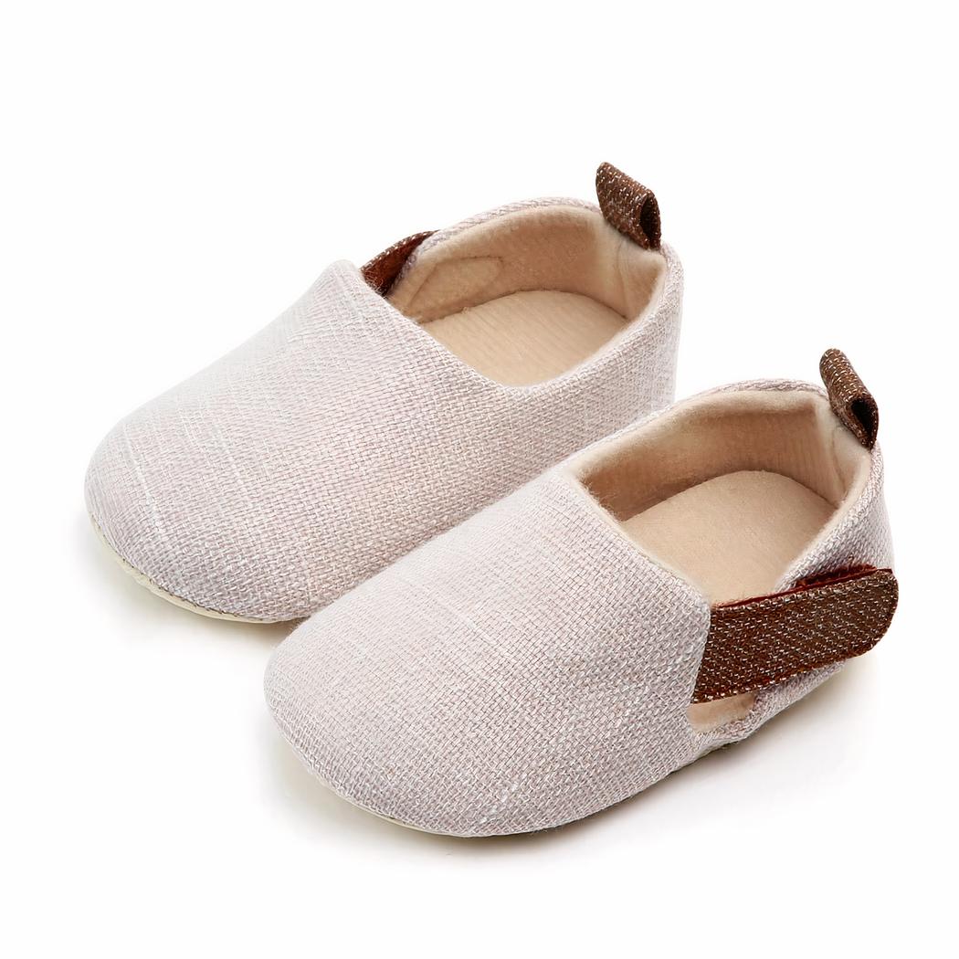 Mocassins premiers pas en coton pour bébé