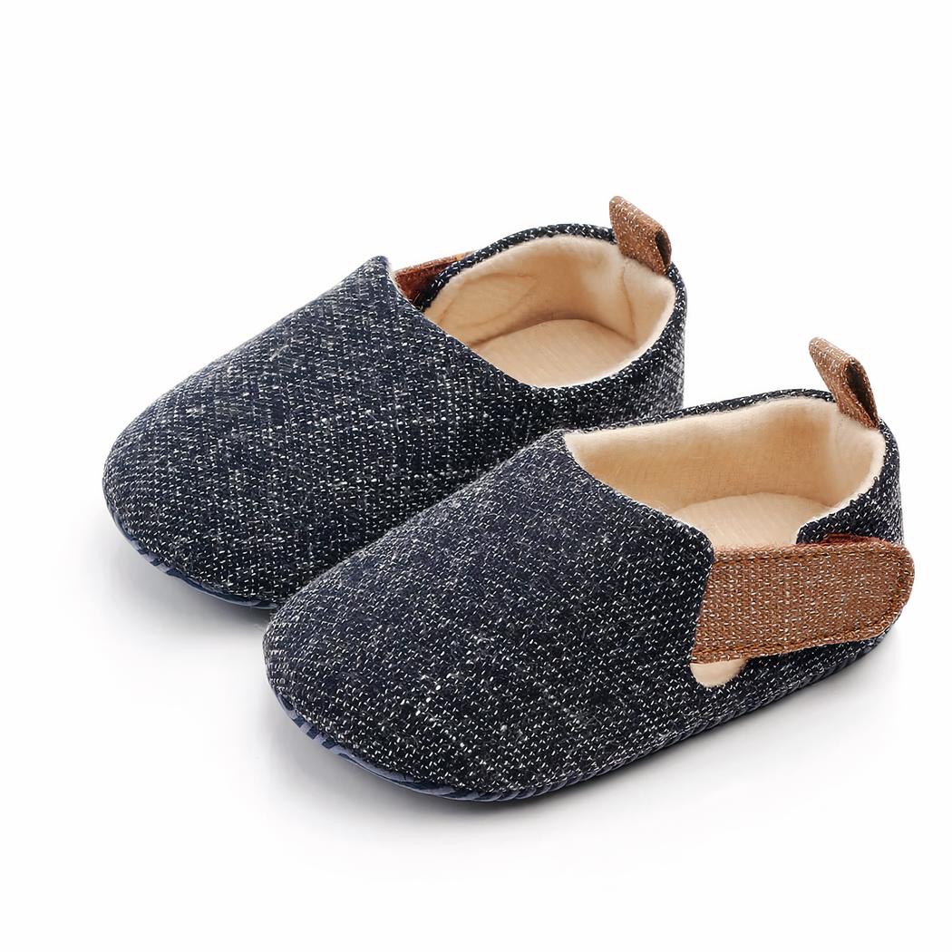 Mocassins premiers pas en coton pour bébé