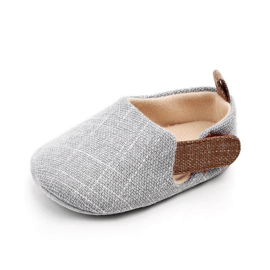 Mocassins premiers pas en coton pour bébé