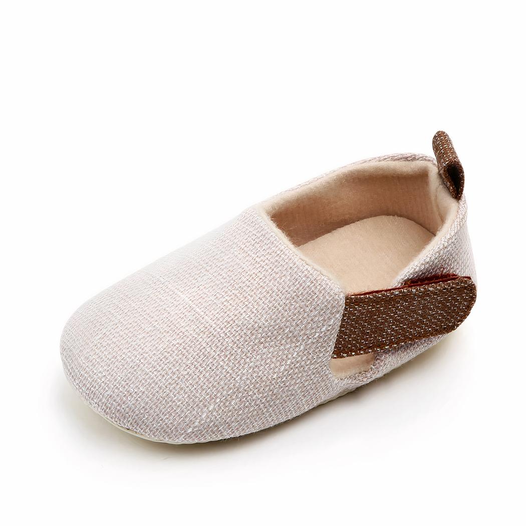 Mocassins premiers pas en coton pour bébé