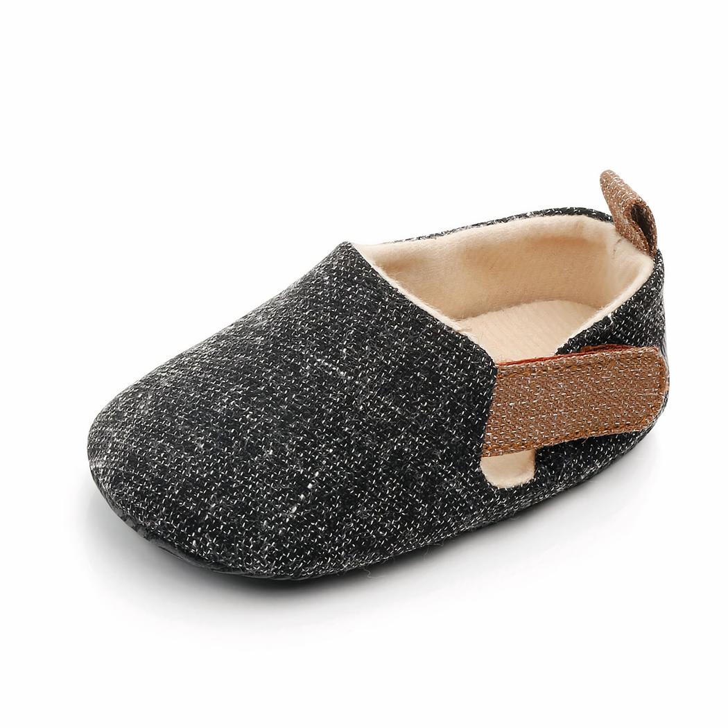 Mocassins premiers pas en coton pour bébé