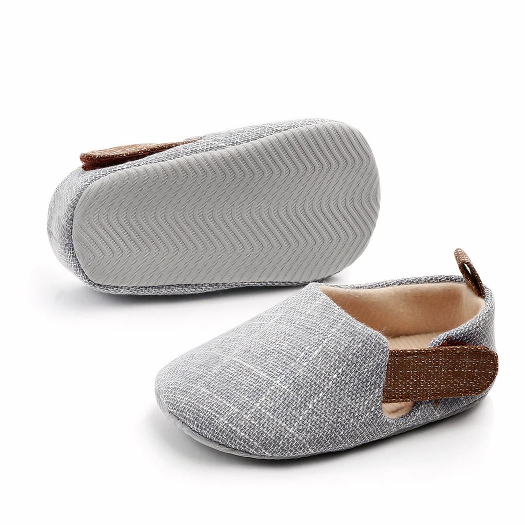 Mocassins premiers pas en coton pour bébé