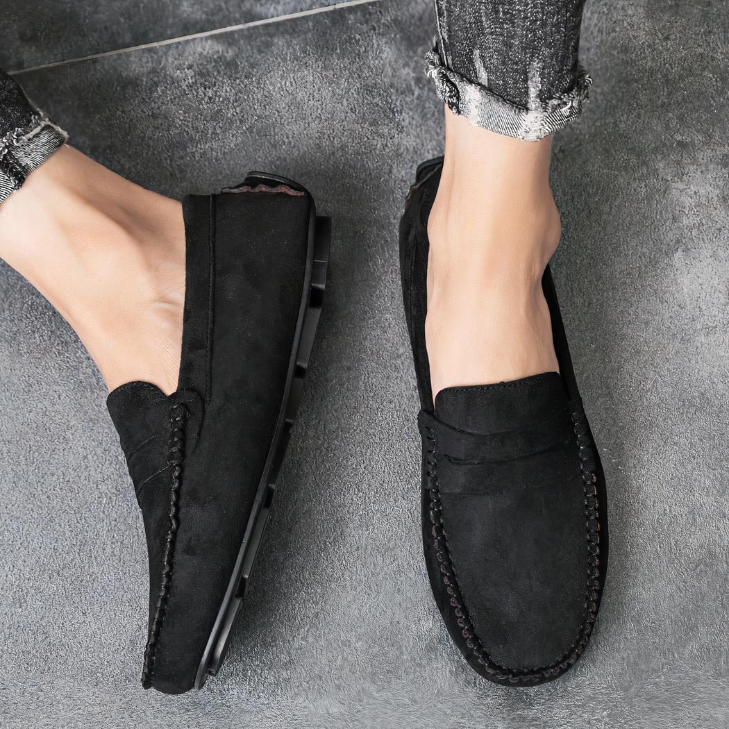 Mocassins respirants effet daim pour hommes