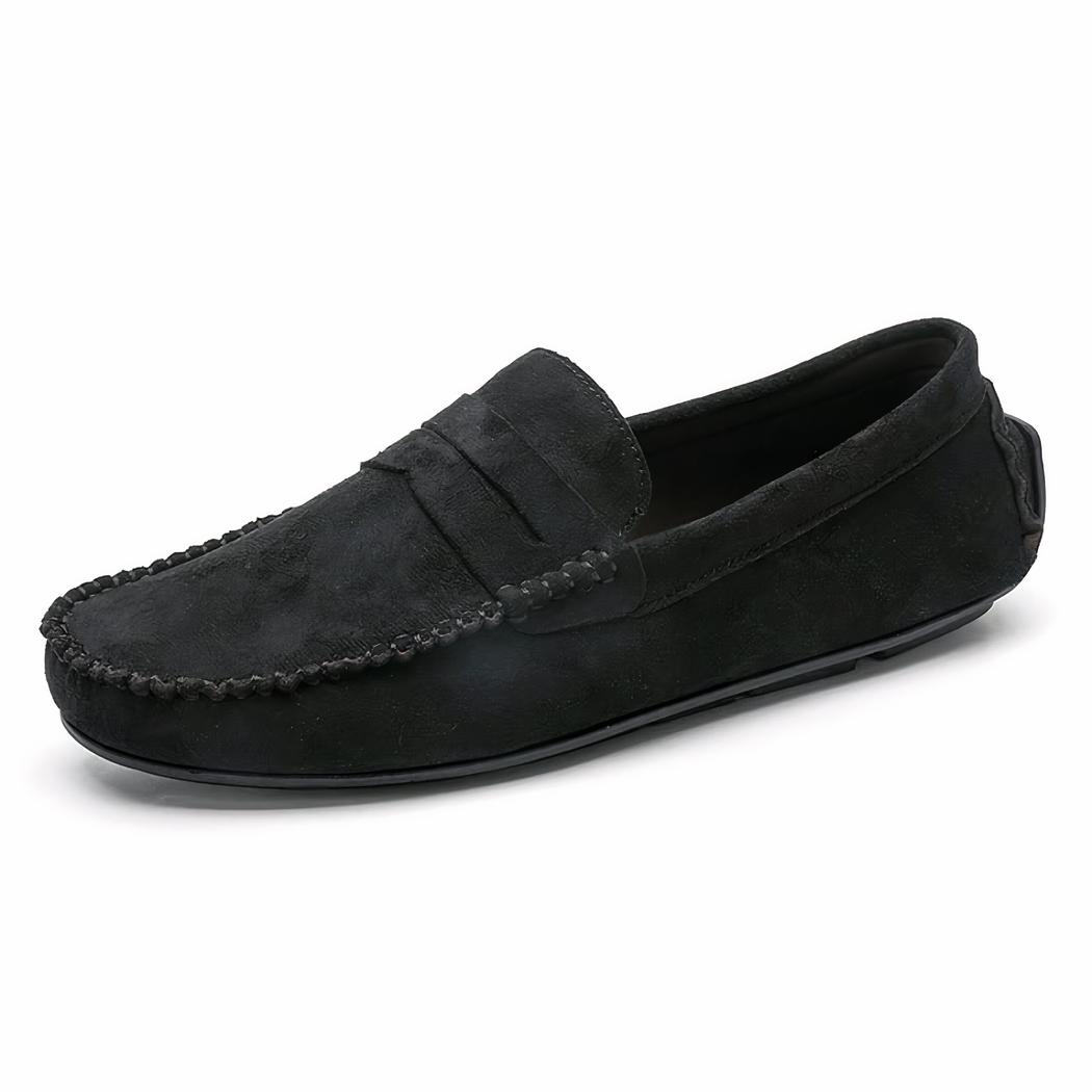Mocassins respirants effet daim pour hommes