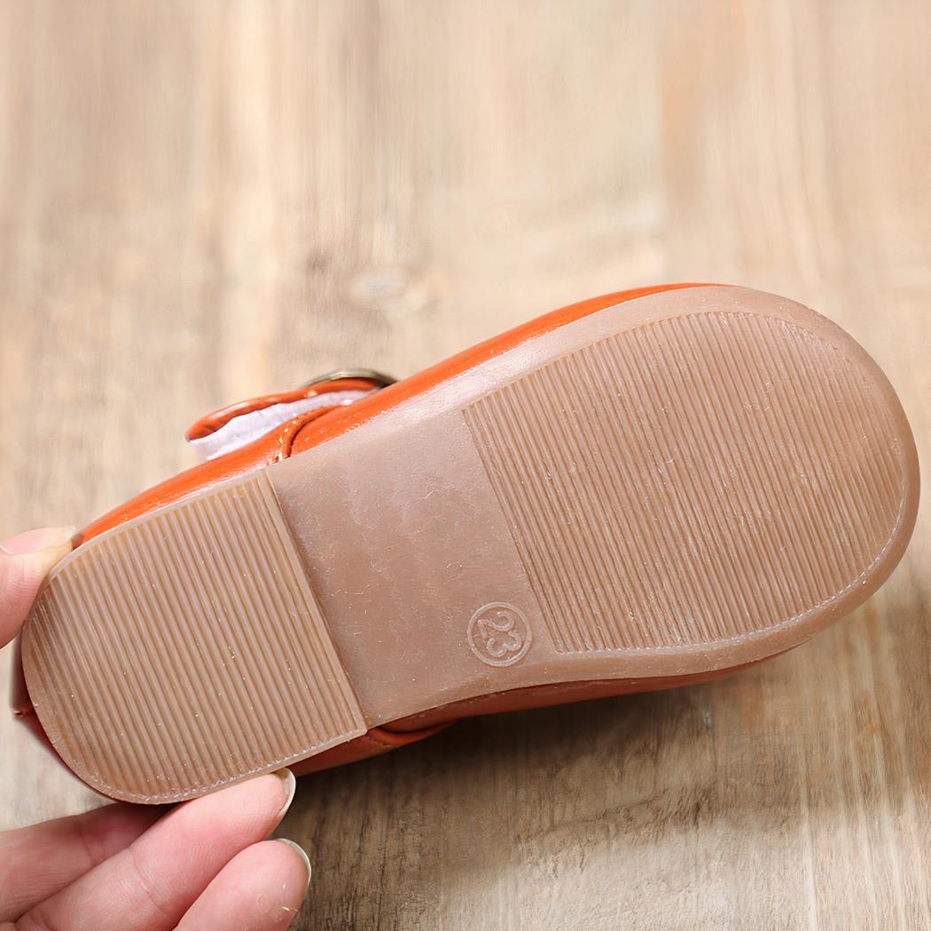 Mocassins solides en cuir pour fille