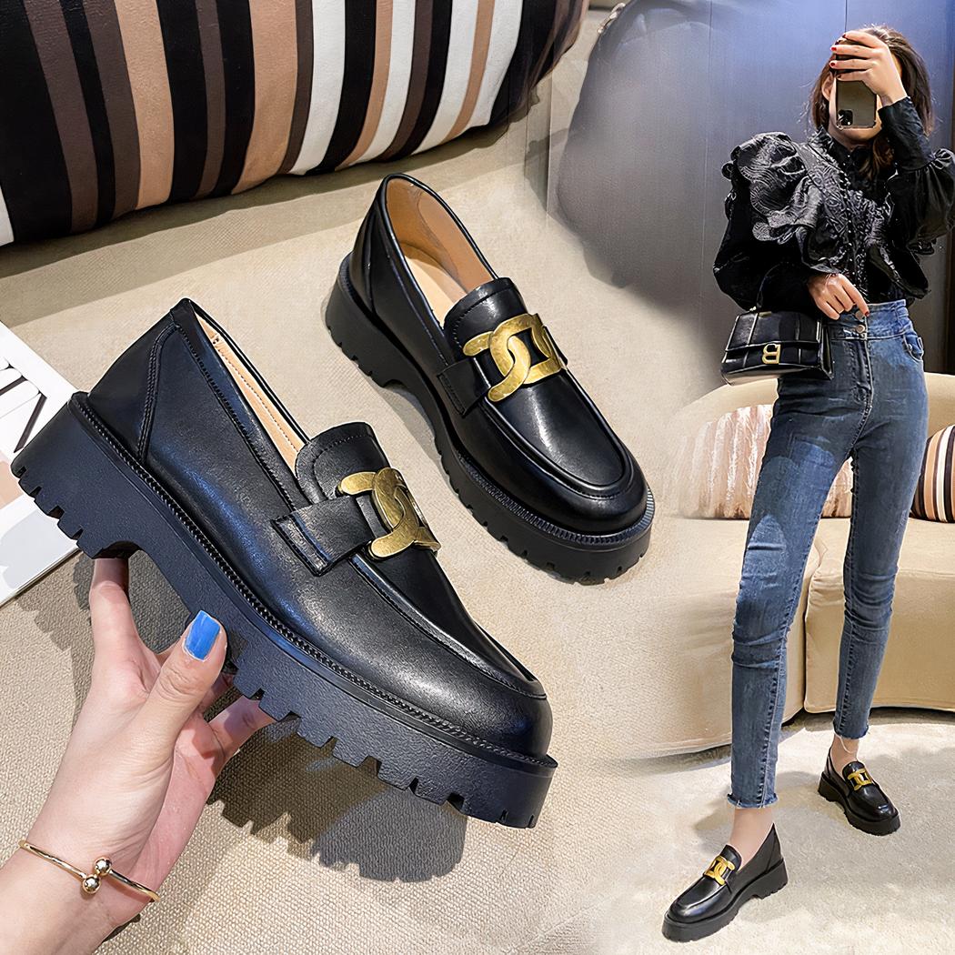 Mocassins sophistiqués à plateforme pour femme