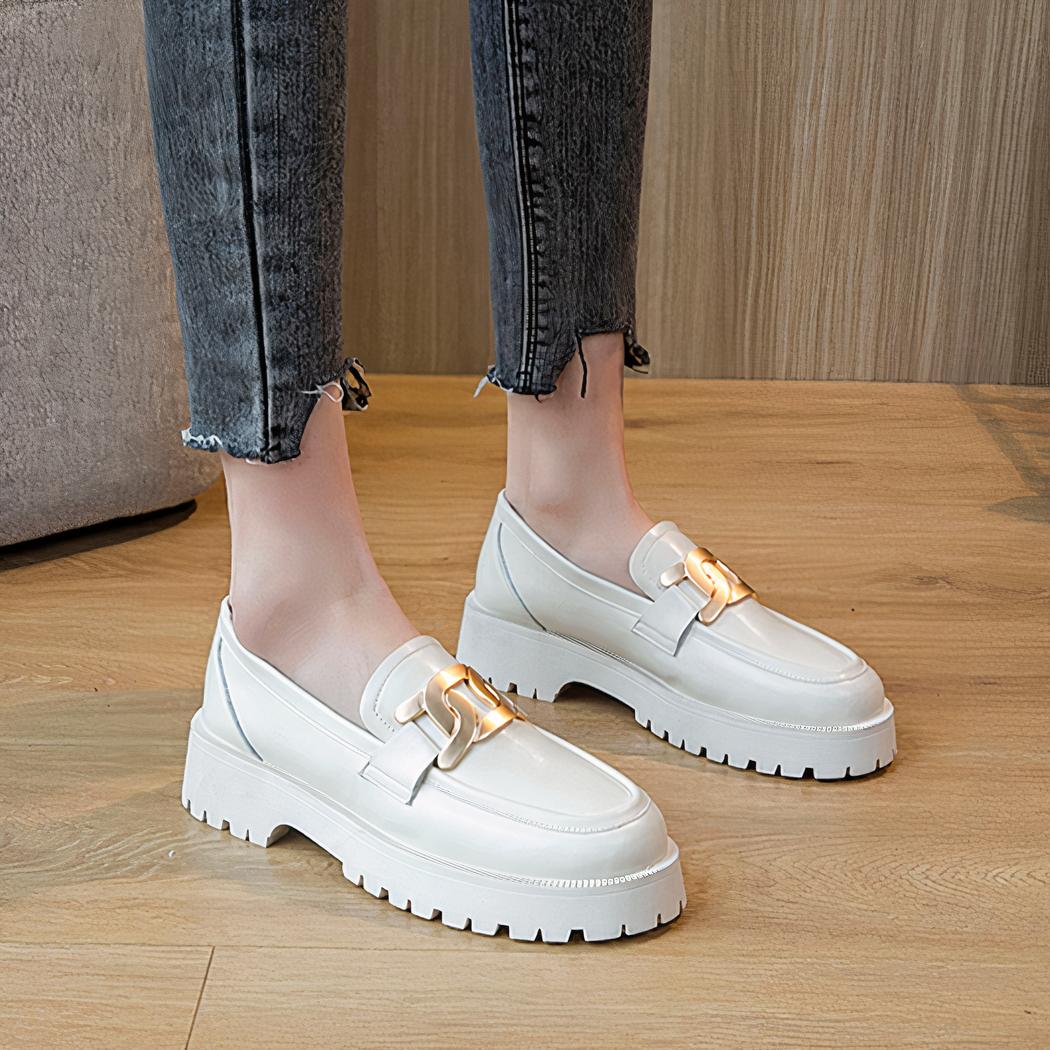 Mocassins sophistiqués à plateforme pour femme