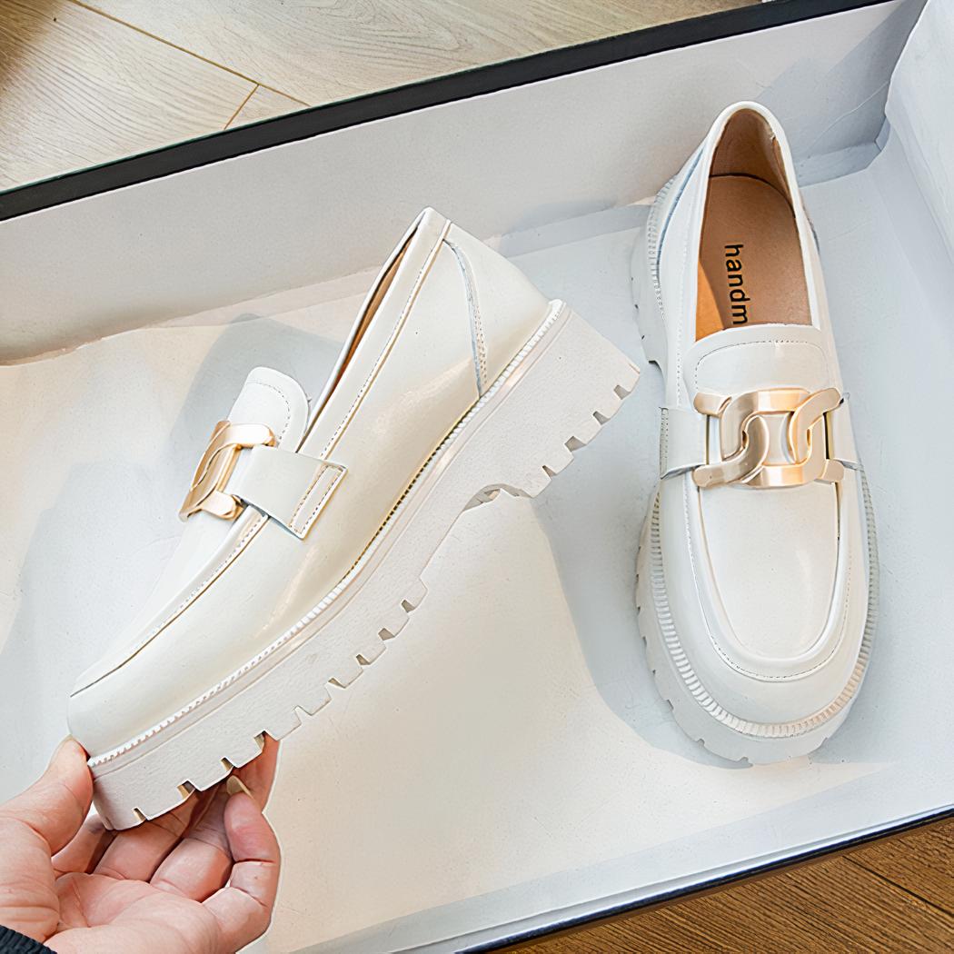 Mocassins sophistiqués à plateforme pour femme