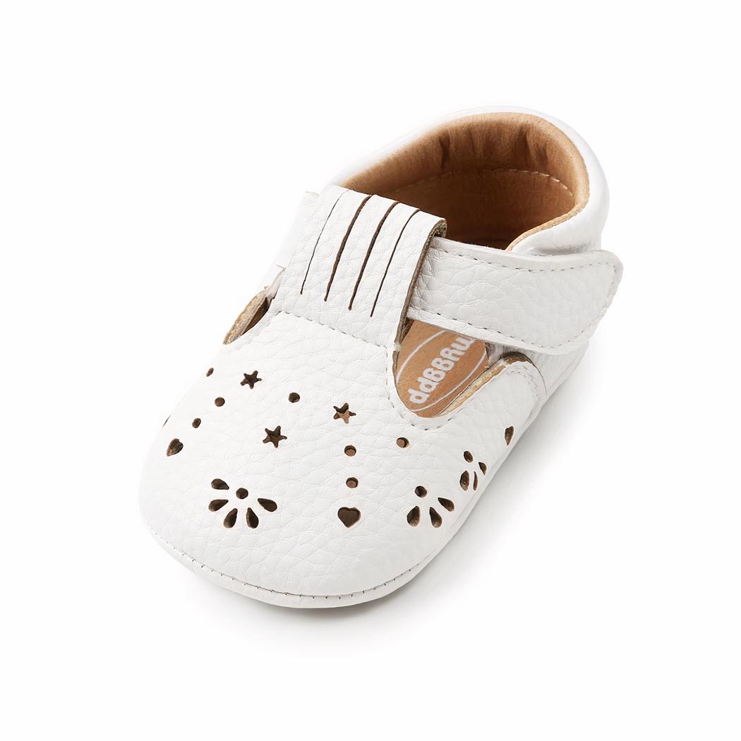 Mocassins souples à motifs ajourés pour bébé fille