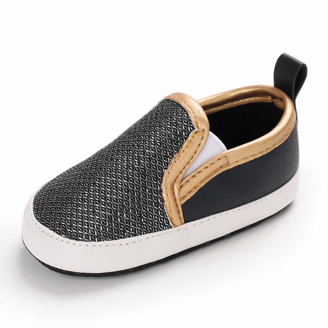Mocassins souples à paillettes à enfiler pour bébé fille