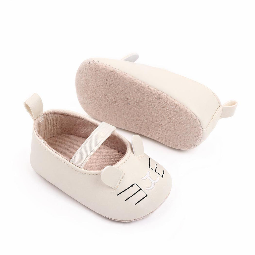 Mocassins souples avec motif chaton pour bébé fille