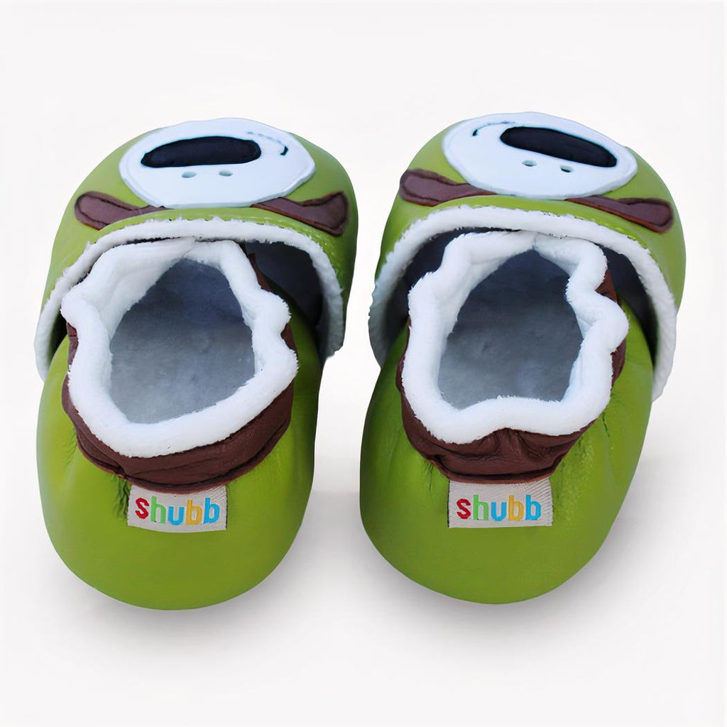 Mocassins souples effet cuir têtes d'animaux pour premier âge