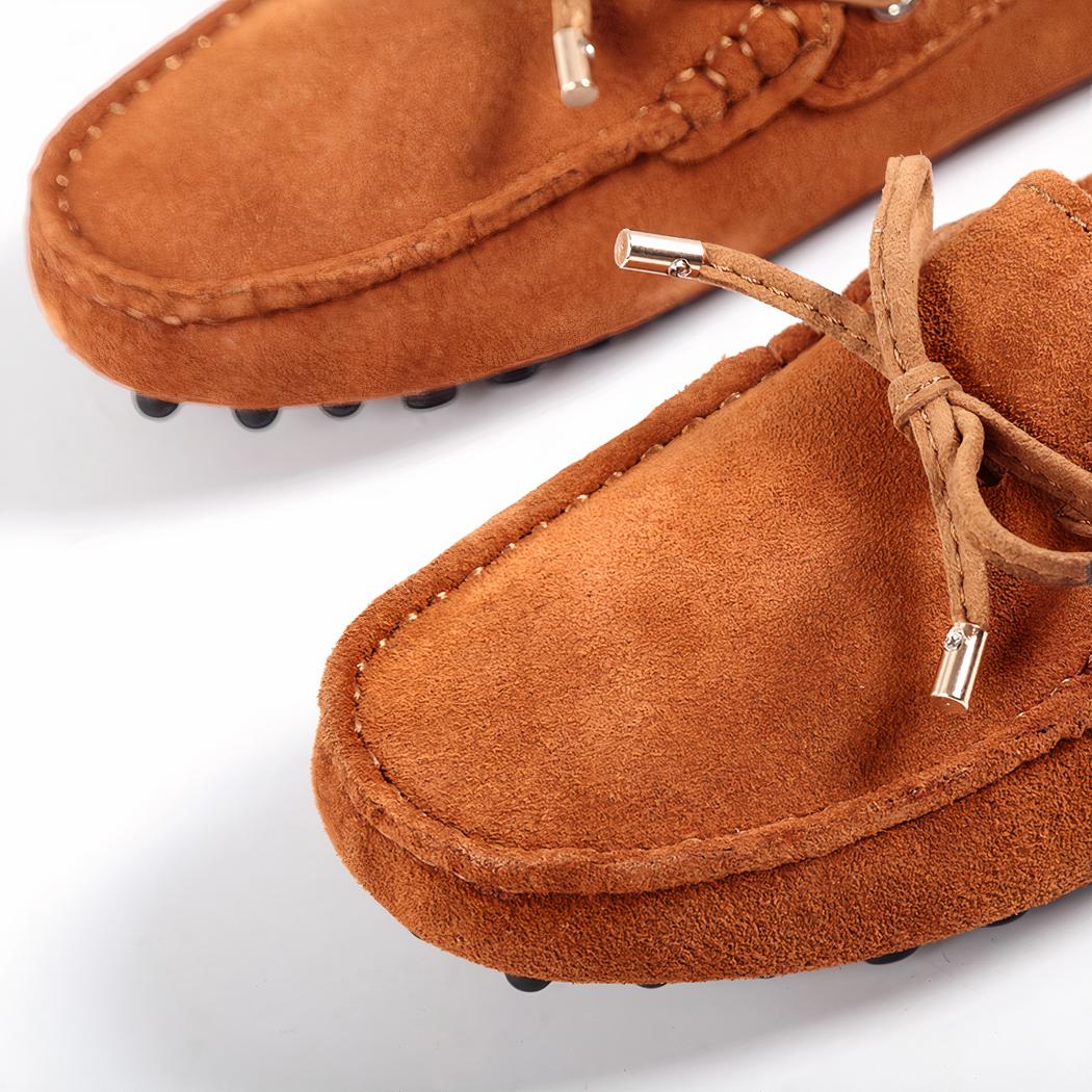Mocassins souples en daim pour femmes