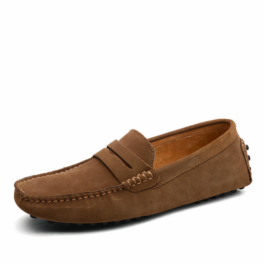 Mocassins souples en daim pour hommes