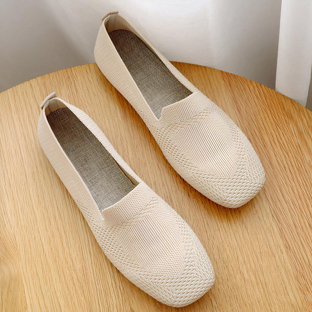 Mocassins souples en maille pour femmes
