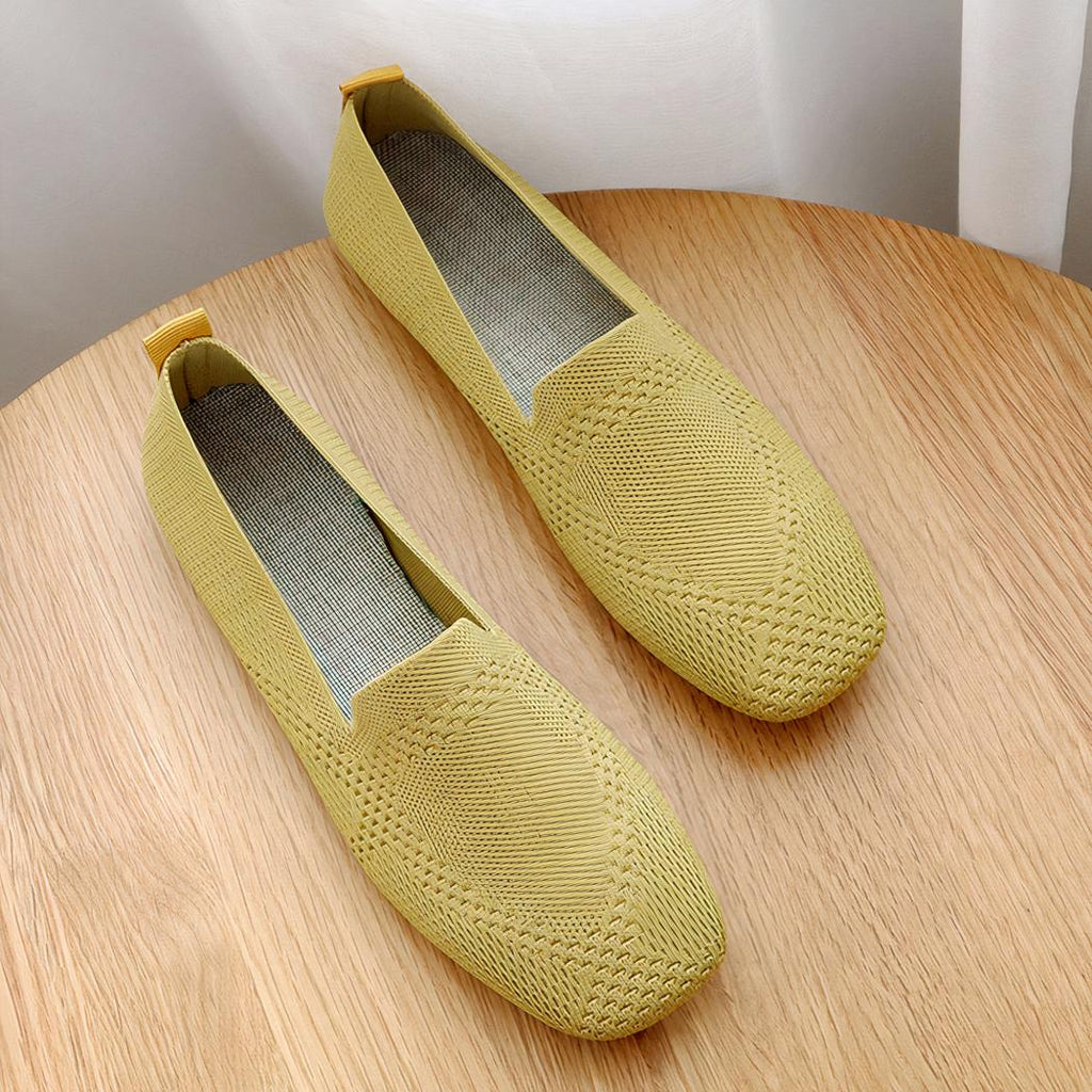 Mocassins souples en maille pour femmes