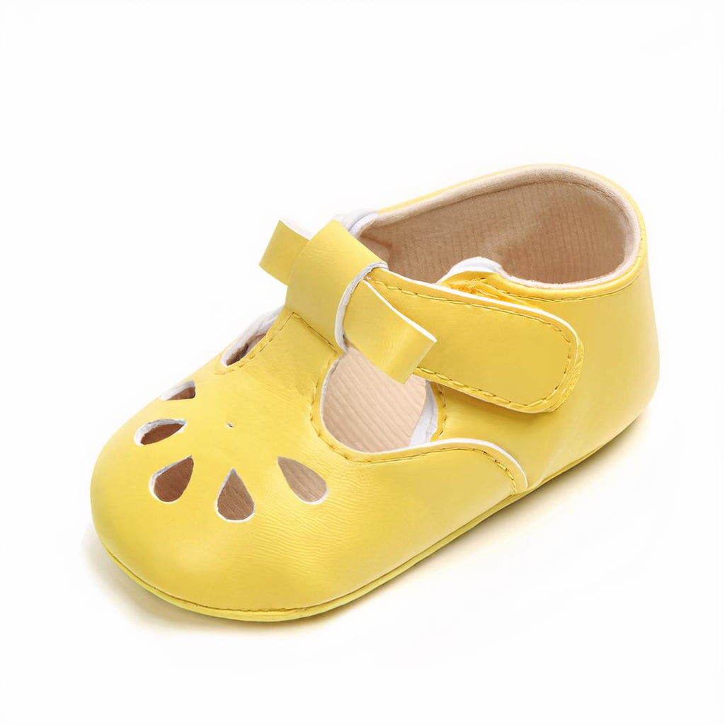 Mocassins souples semi-ouverts pour bébé fille