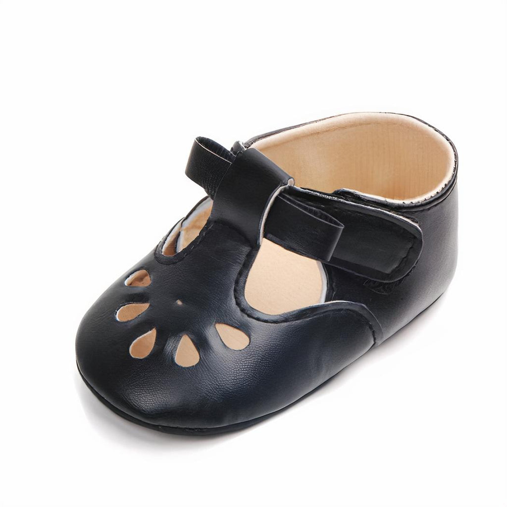 Mocassins souples semi-ouverts pour bébé fille