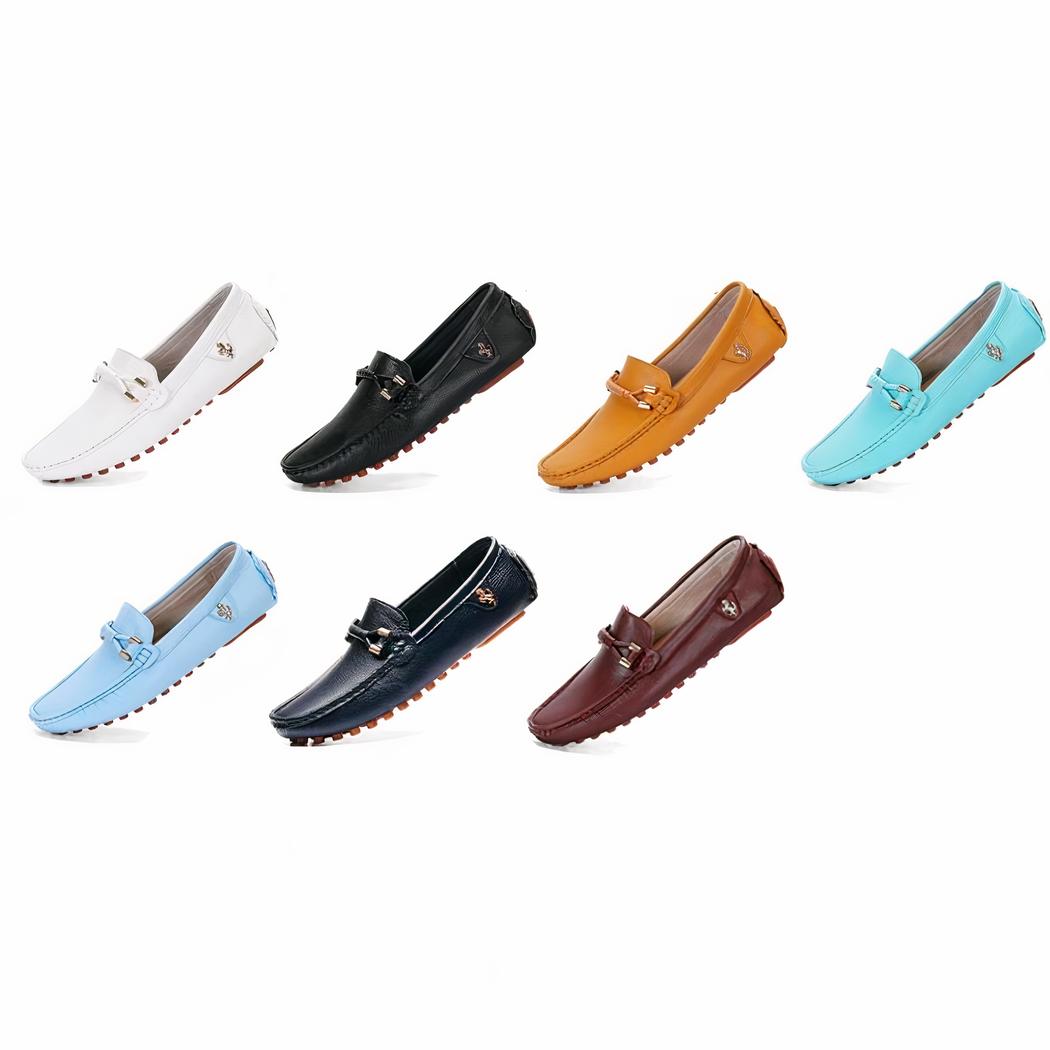 Mocassins souples tendances en cuir synthétique pour homme
