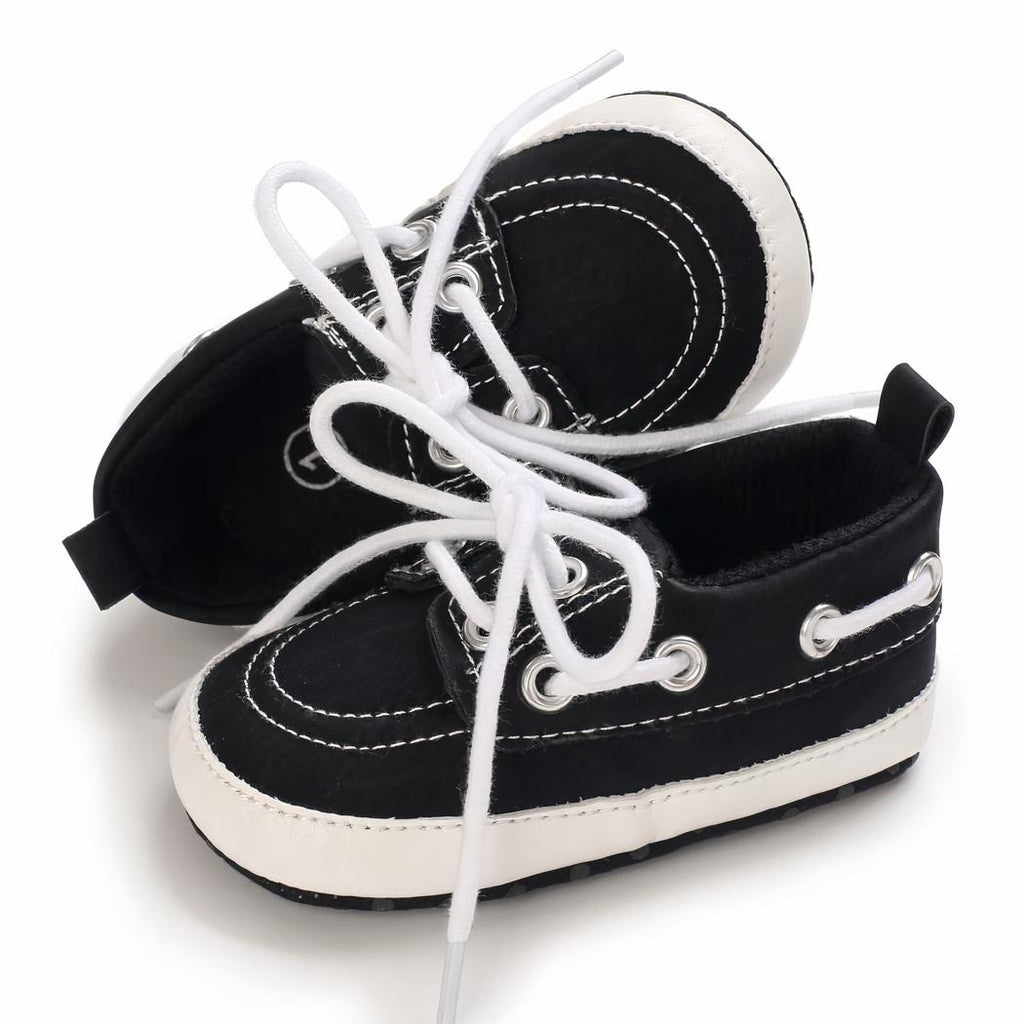 Mocassins style bateau à lacets pour bébé garçon