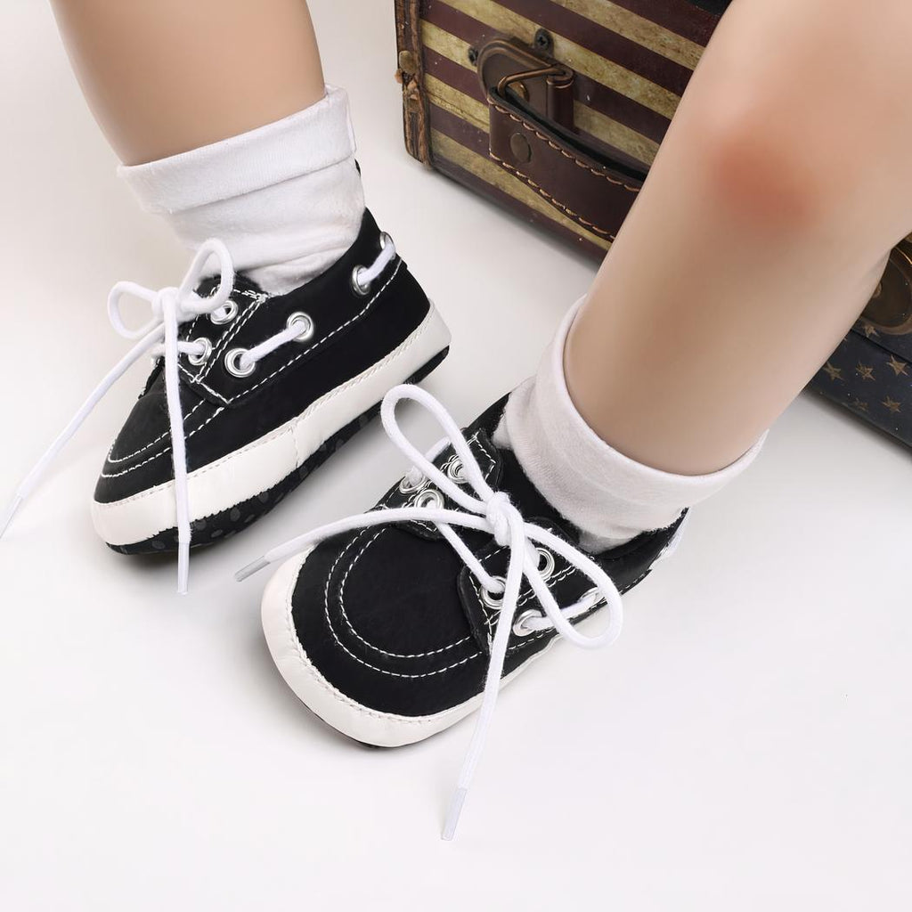Mocassins style bateau à lacets pour bébé garçon