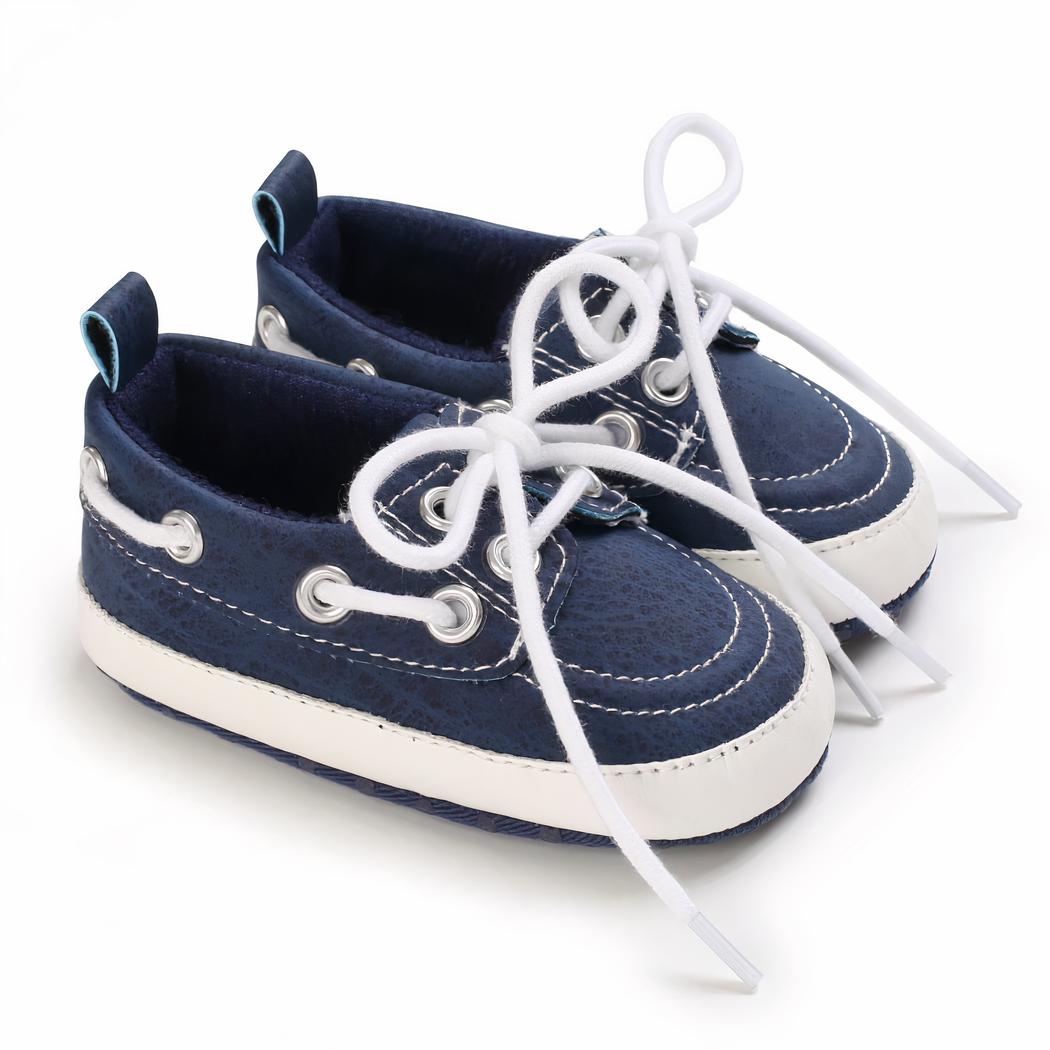 Mocassins style bateau à lacets pour bébé garçon