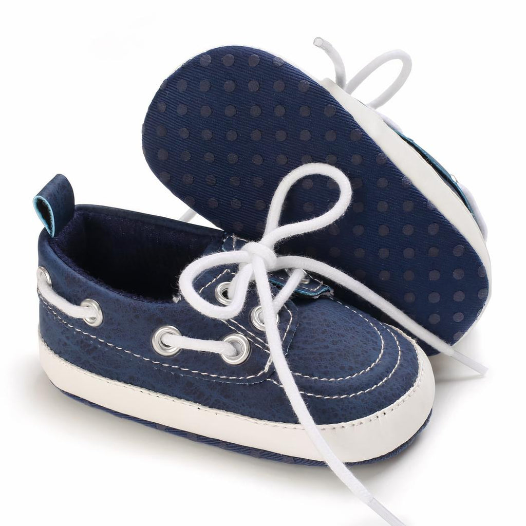 Mocassins style bateau à lacets pour bébé garçon