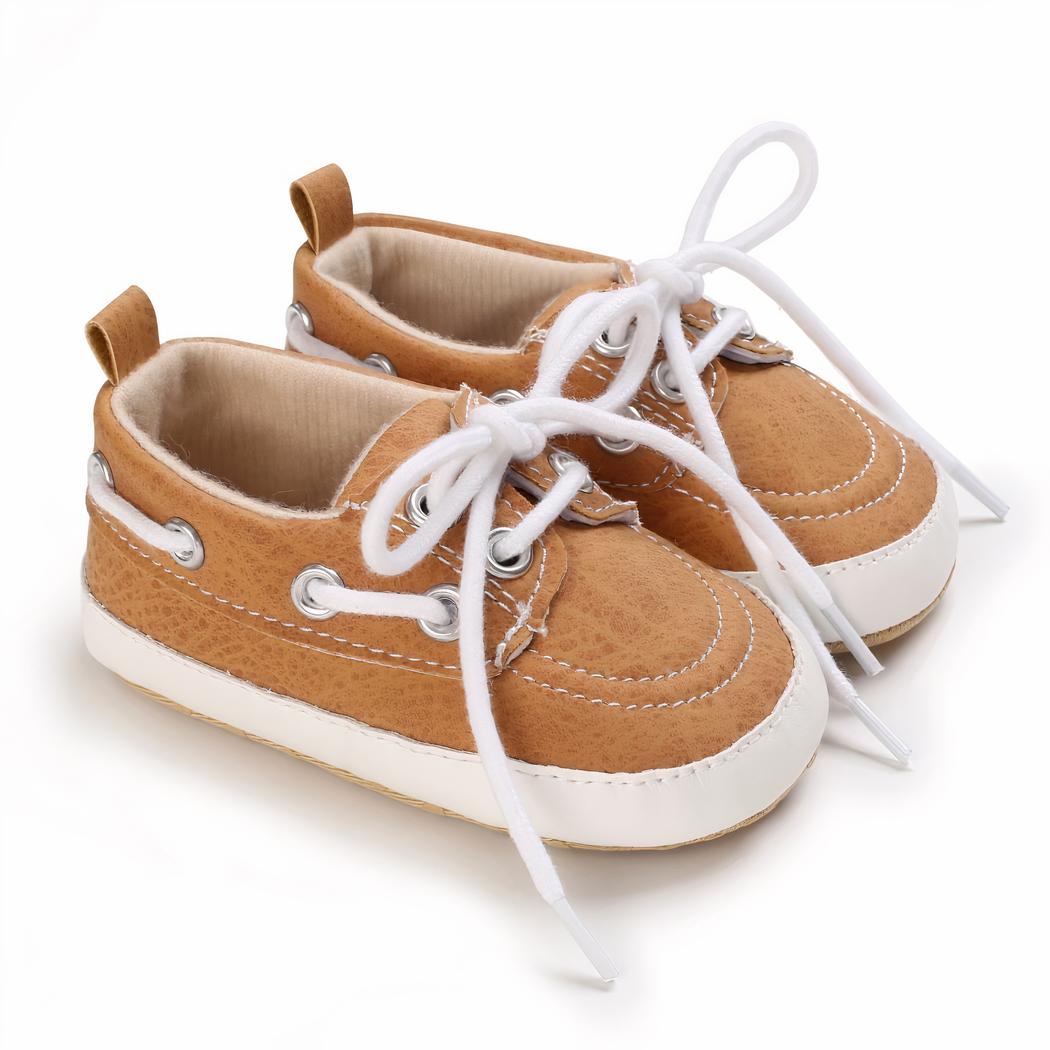 Mocassins style bateau à lacets pour bébé garçon