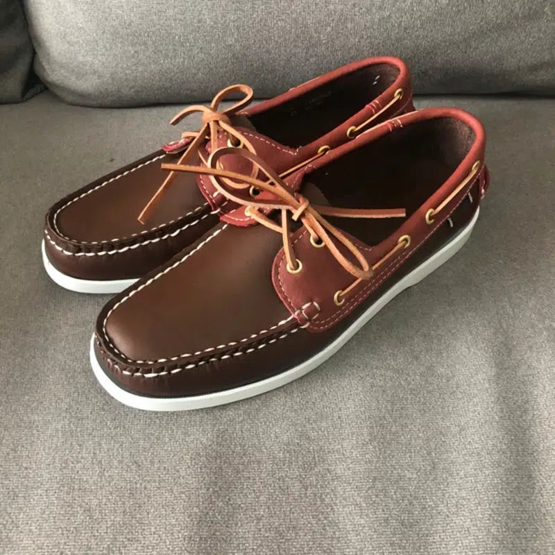 Mocassins style bateau à lacets tendance pour homme
