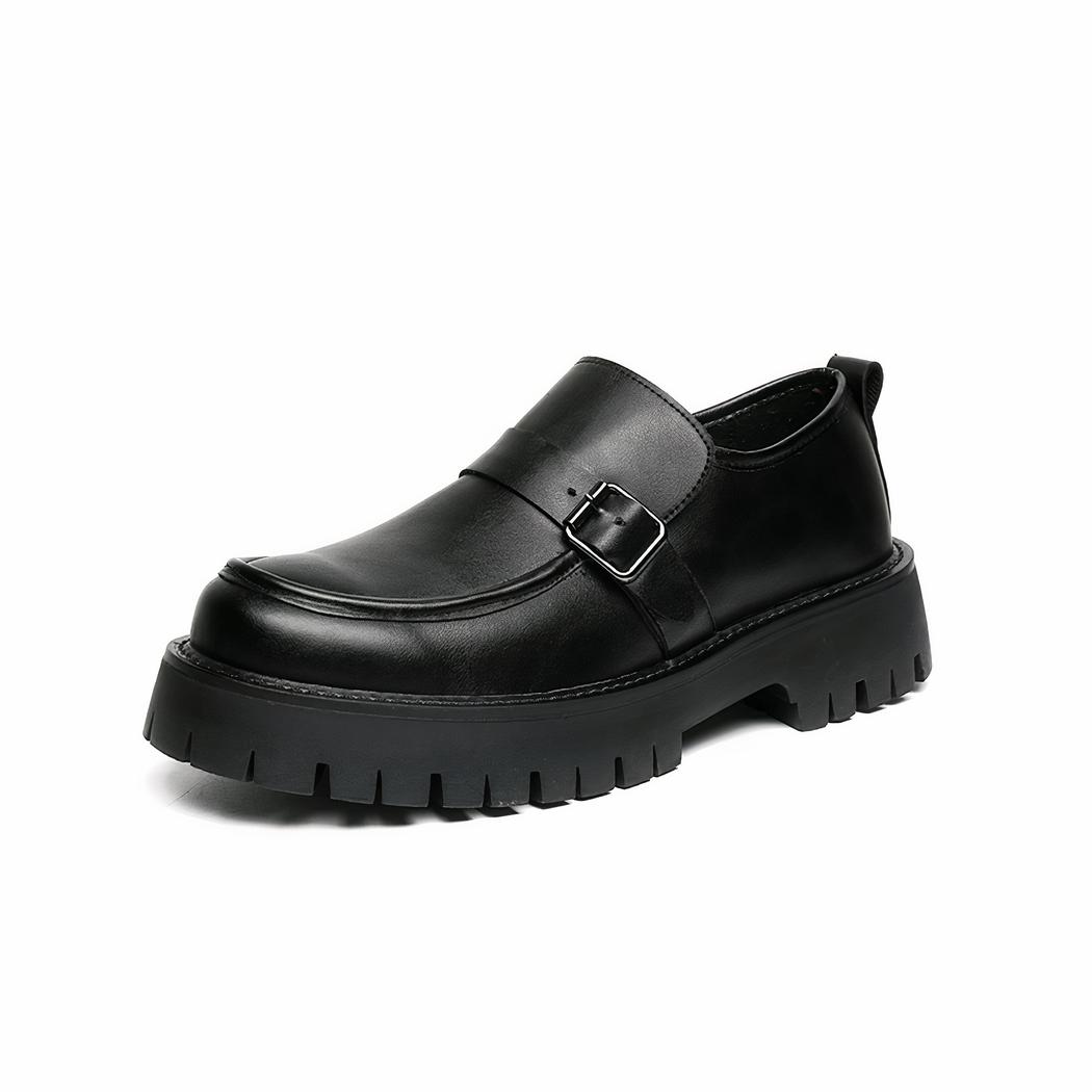 Mocassins vernis à plateforme pour hommes