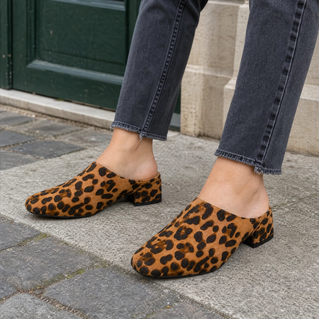 Mules mocassins léopard femme talon carré confort - Utilisation du produit