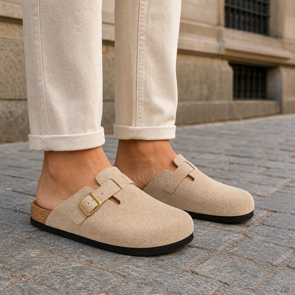 Sabots Mules Beiges à Boucle Unisexe - Utilisation du produit