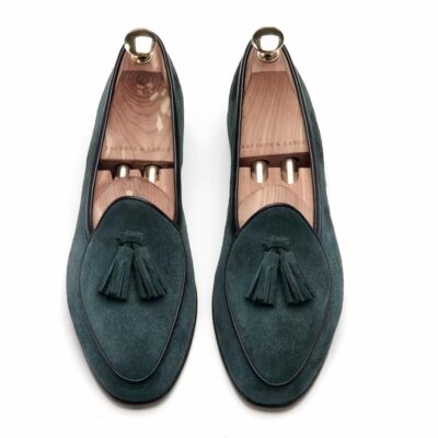 Mocassins à glands en daim véritable pour homme