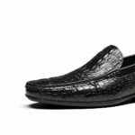mocassin chic en cuir pour homme noir