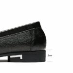talon du mocassin en cuir