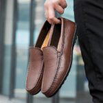 mocassin pour homme marron