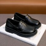 Mocassins en cuir de style britannique pour garçons