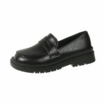 Mocassins en cuir de style britannique pour garçons