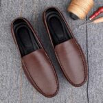 mocassin pour homme marron