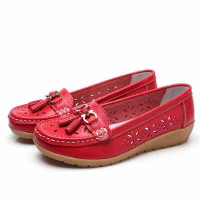 Mocassins d'été ajourés pour femme