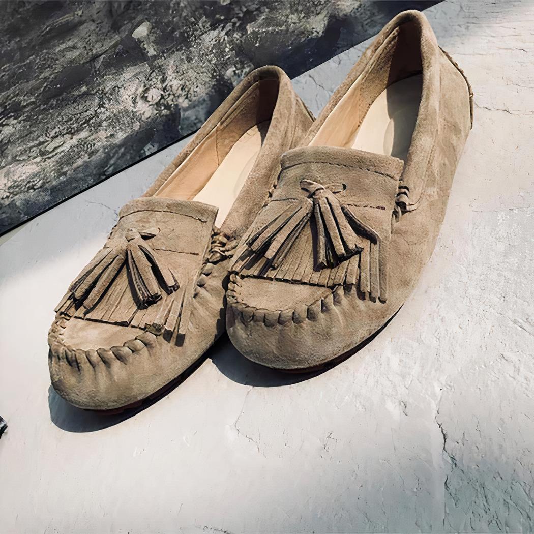 Mocassins indiens en daim à glands • Mon Mocassin