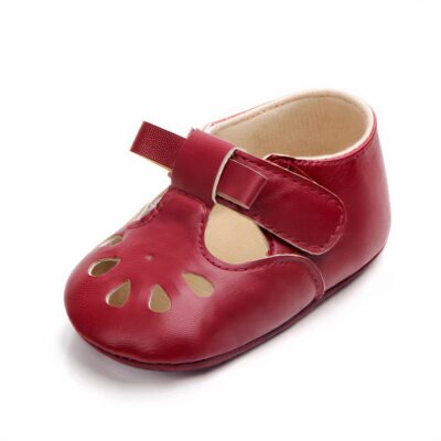 Mocassins souples semi-ouverts pour bébé fille