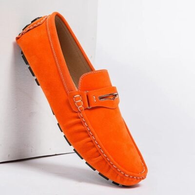 Mocassins confortables en daim colorés pour homme
