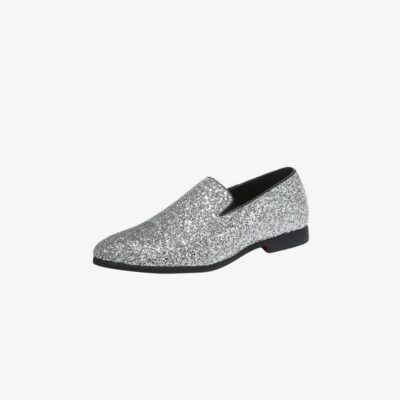 Mocassins mariage à paillettes pour homme